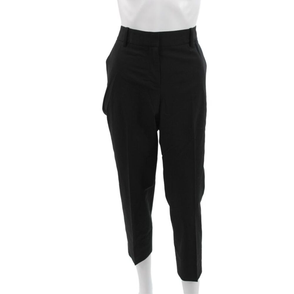 Theory Women Dress Pants Black Wool Button Size 6